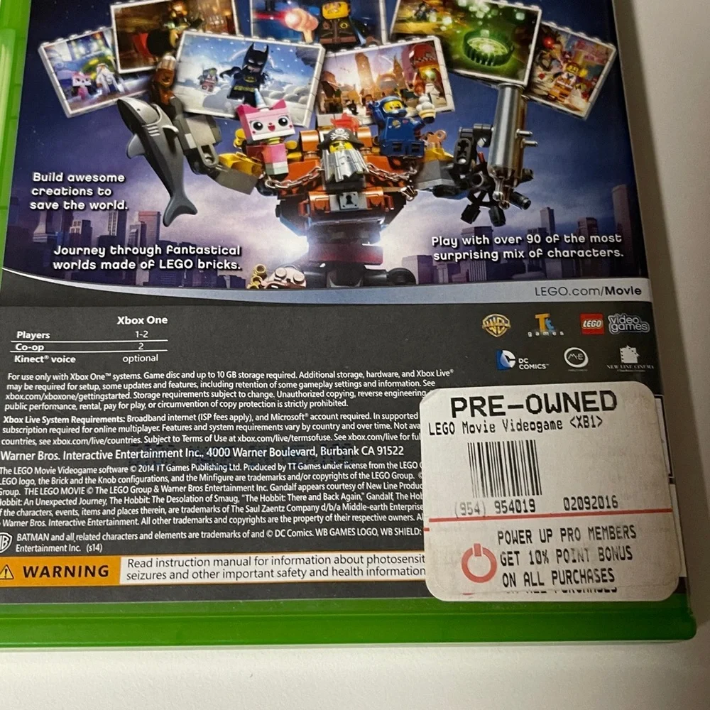 Lego Movie‎ Video Game - Microsoft Xbox One